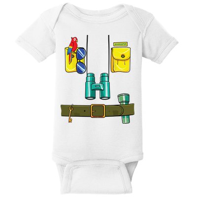 Zookeeper Costume Halloween DIY Jungle Safari Zoo Keeper Baby Bodysuit