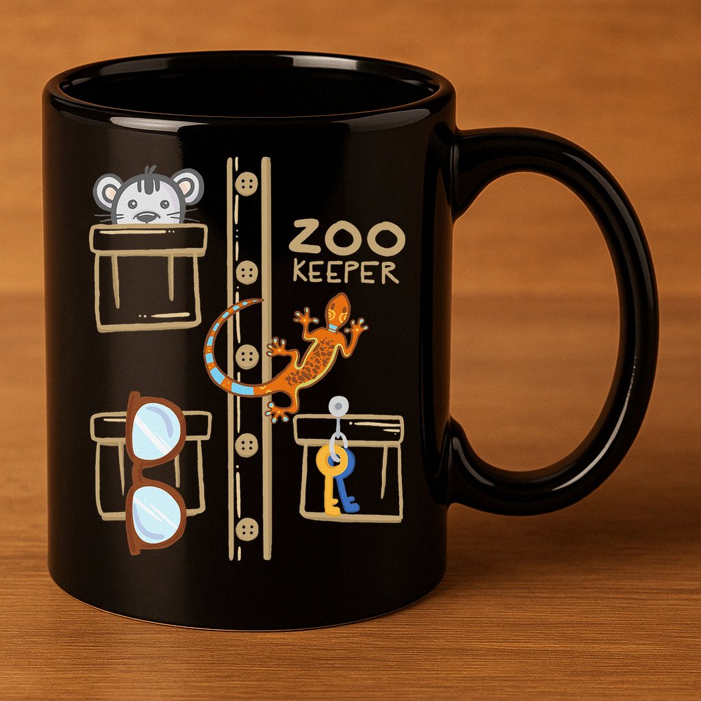 Zookeeper Costume Halloween Jungle Explorer 11oz C Handle Ceramic Mug
