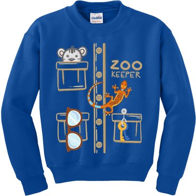 Zookeeper Costume Halloween Jungle Explorer Kids Sweatshirt