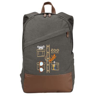 Zookeeper Costume Halloween Jungle Explorer Cotton Canvas Backpack