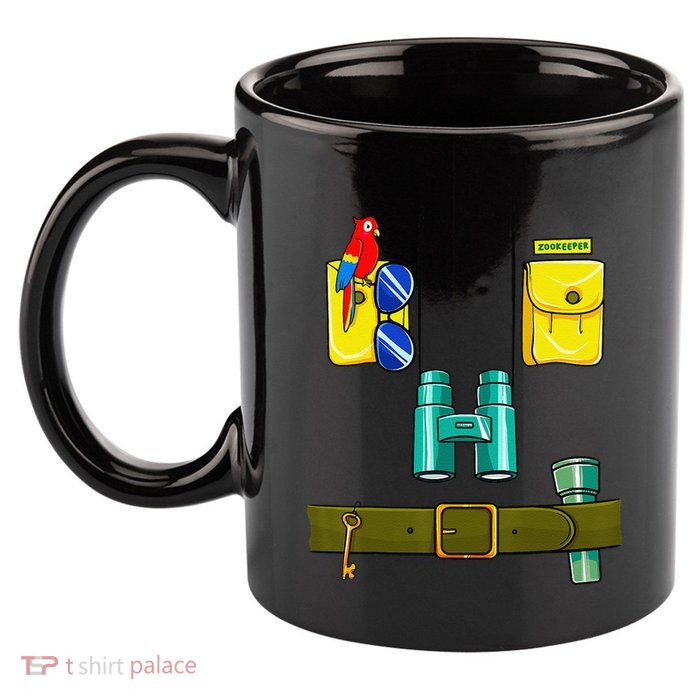 Zookeeper Costume Halloween DIY Jungle Safari Zoo Keeper 11oz C Handle Ceramic Mug