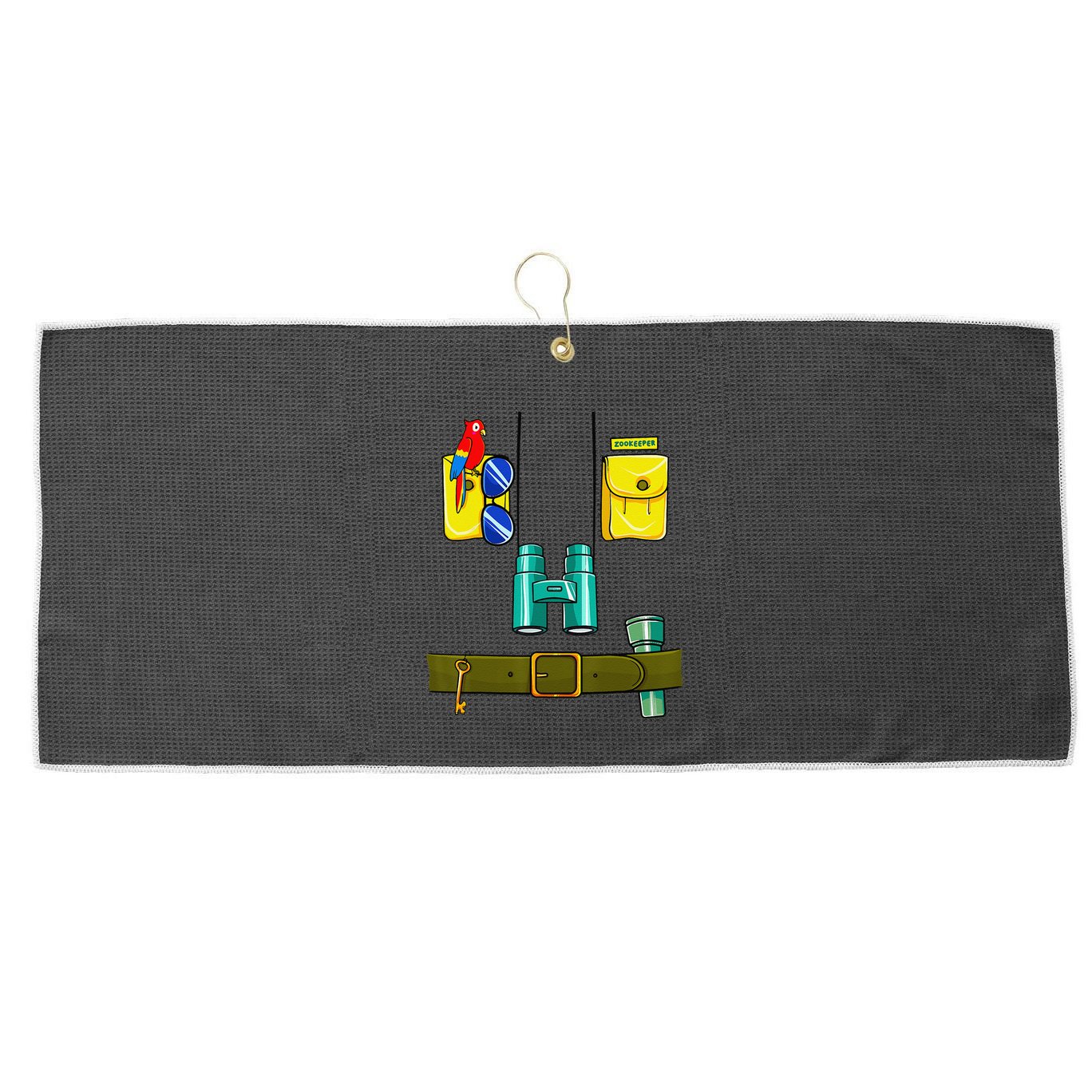 Zookeeper Costume Halloween DIY Jungle Safari Zoo Keeper Large Microfiber Waffle Golf Towel