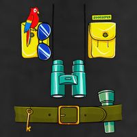 Zookeeper Costume Halloween DIY Jungle Safari Zoo Keeper Golf Towel