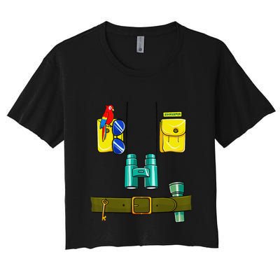 Zookeeper Costume Halloween DIY Jungle Safari Zoo Keeper Crop Top