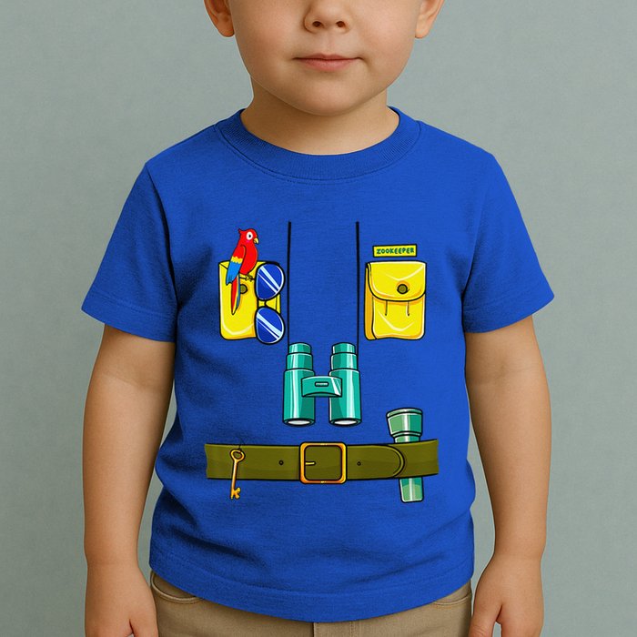 Zookeeper Costume Halloween DIY Jungle Safari Zoo Keeper Toddler T-Shirt