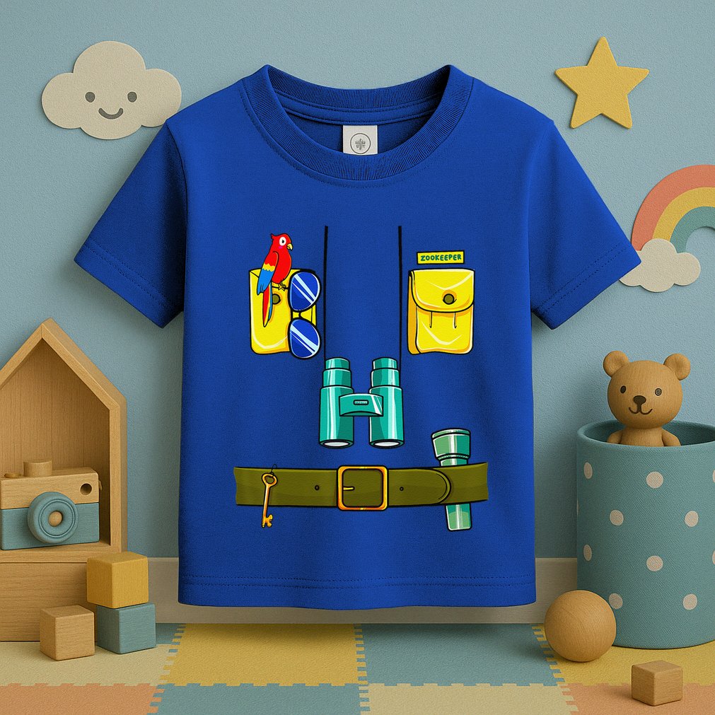 Zookeeper Costume Halloween DIY Jungle Safari Zoo Keeper Toddler T-Shirt