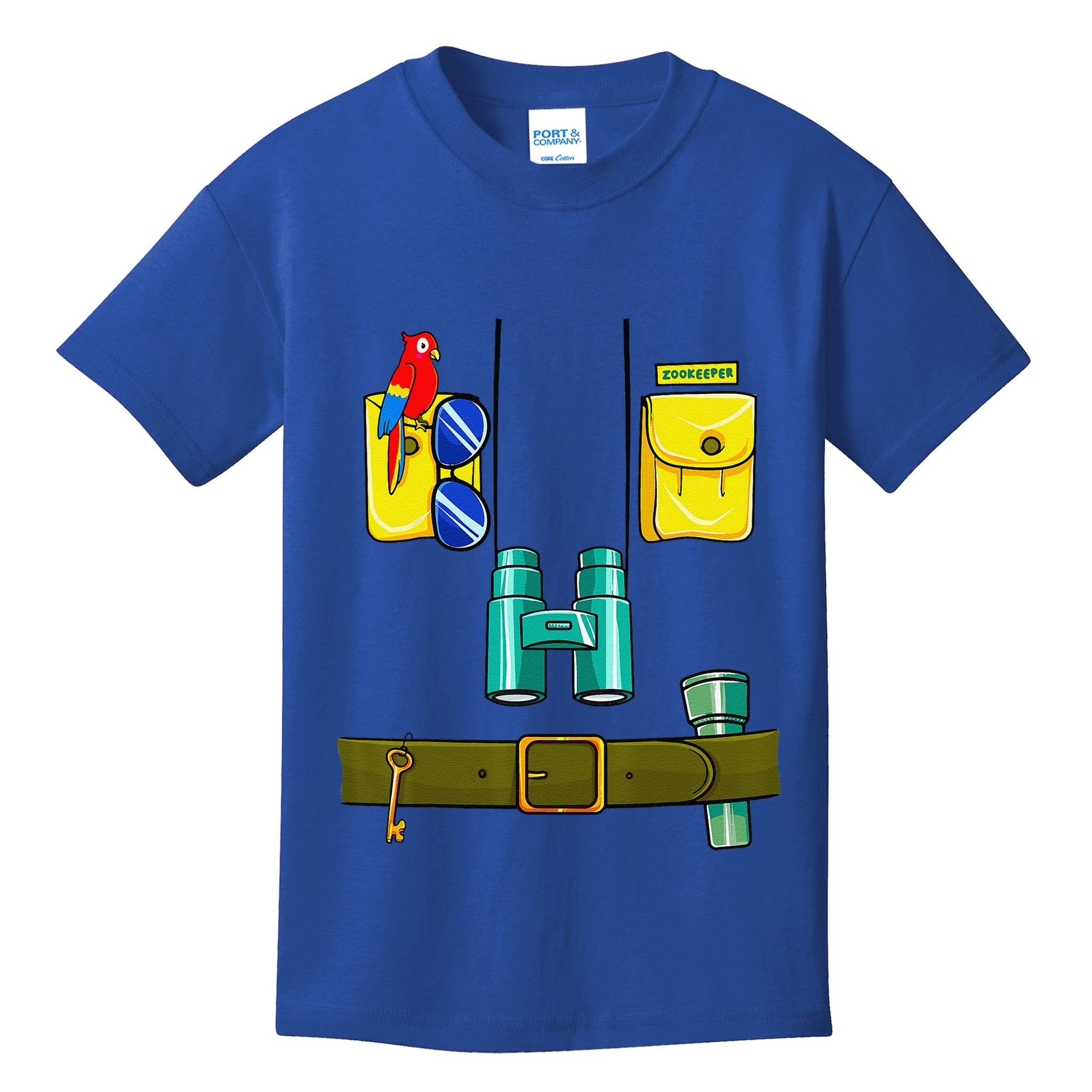 Zookeeper Costume Halloween DIY Jungle Safari Zoo Keeper Kids T-Shirt