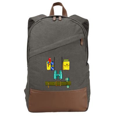 Zookeeper Costume Halloween DIY Jungle Safari Zoo Keeper Cotton Canvas Backpack