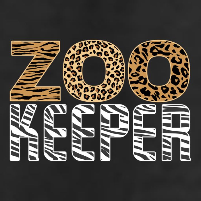 Zookeeper Costume Halloween Wildlife Zoo Keeper Gift 7 Panel Mesh Trucker Snapback Hat