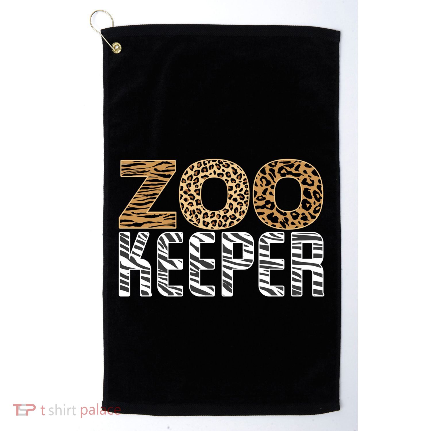 Zookeeper Costume Halloween Wildlife Zoo Keeper Gift Golf Towel