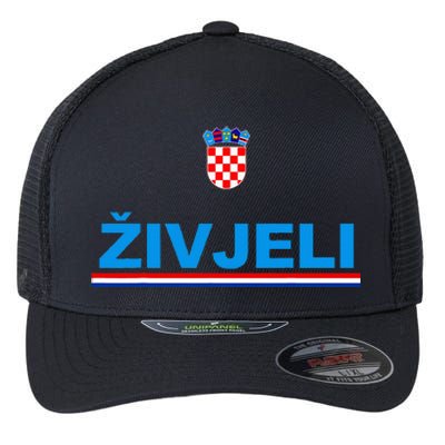 Zivjeli! Cheers In Croatian Flexfit Unipanel Trucker Cap