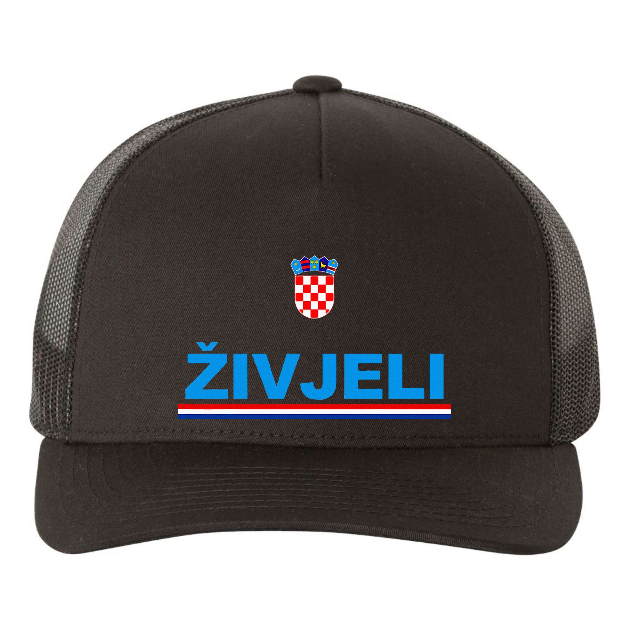 Zivjeli! Cheers In Croatian Yupoong Adult 5-Panel Trucker Hat