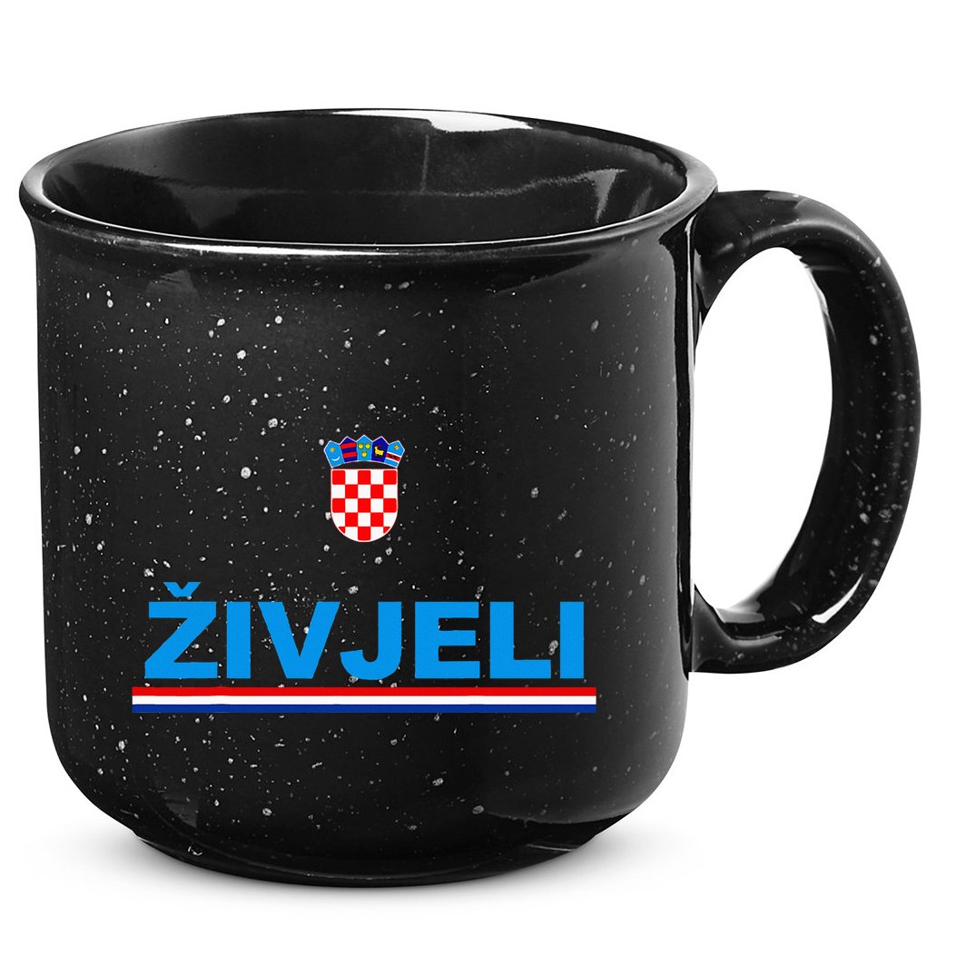 Zivjeli! Cheers In Croatian 15oz Campfire Ceramic Mug