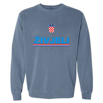 Zivjeli! Cheers In Croatian Garment-Dyed Sweatshirt