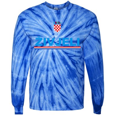 Zivjeli! Cheers In Croatian Tie-Dye Long Sleeve Shirt