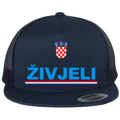 Zivjeli! Cheers In Croatian Flat Bill Trucker Hat