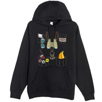 Zookeeper Costume Imitation Halloween Jungle Safari Explorer Premium Pullover Hoodie