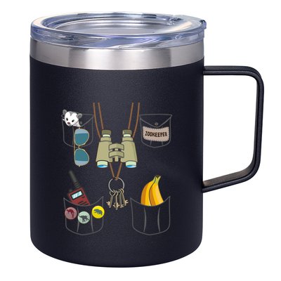 Zookeeper Costume Imitation Halloween Jungle Safari Explorer 12oz Stainless Steel Coffee Mug