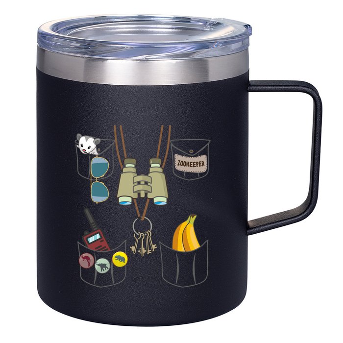Zookeeper Costume Imitation Halloween Jungle Safari Explorer 12oz Stainless Steel Coffee Mug