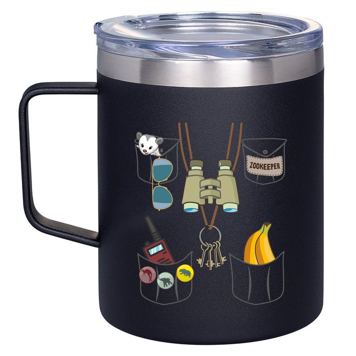 Zookeeper Costume Imitation Halloween Jungle Safari Explorer 12oz Stainless Steel Coffee Mug