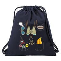 Zookeeper Costume Imitation Halloween Jungle Safari Explorer Drawstring Bag