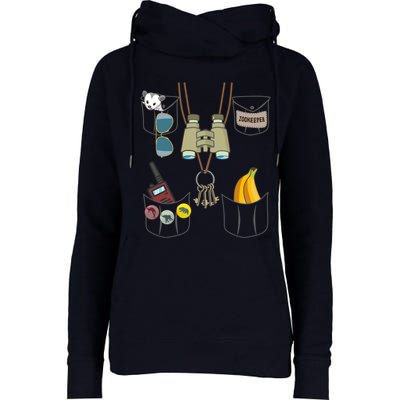 Zookeeper Costume Imitation Halloween Jungle Safari Explorer Womens Funnel Neck Pullover Hood