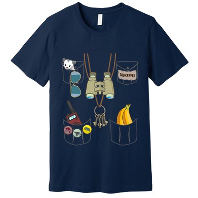 Zookeeper Costume Imitation Halloween Jungle Safari Explorer Premium T-Shirt