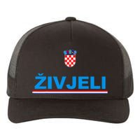 Zivjeli! Cheers In Croatian Funny Croatia Souvenir Yupoong Adult 5-Panel Trucker Hat