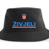 Zivjeli! Cheers In Croatian Funny Croatia Souvenir Sustainable Bucket Hat