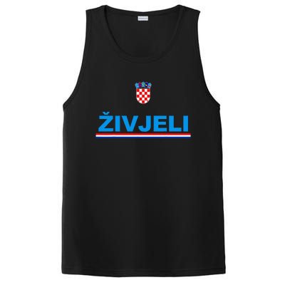 Zivjeli! Cheers In Croatian Funny Croatia Souvenir PosiCharge Competitor Tank