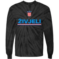 Zivjeli! Cheers In Croatian Funny Croatia Souvenir Tie-Dye Long Sleeve Shirt