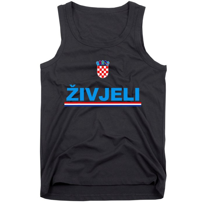 Zivjeli! Cheers In Croatian Funny Croatia Souvenir Tank Top