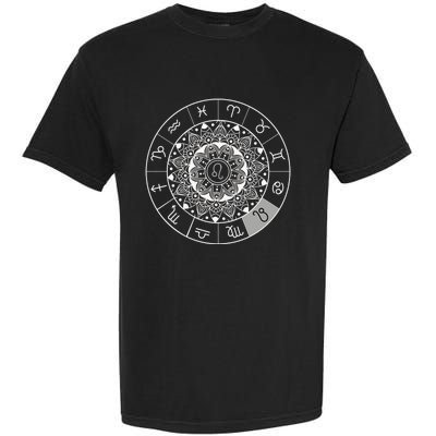 Zodiac Calendar Leo Star Sign Dala Astrology Gift Garment-Dyed Heavyweight T-Shirt