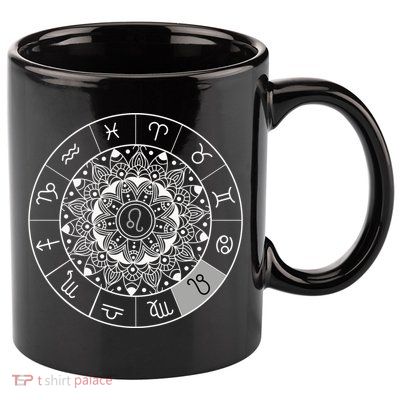 Zodiac Calendar Leo Star Sign Dala Astrology Gift 11oz C Handle Ceramic Mug