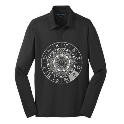 Zodiac Calendar Leo Star Sign Dala Astrology Gift Silk Touch Performance Long Sleeve Polo