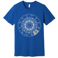 Zodiac Calendar Leo Star Sign Dala Astrology Gift Premium T-Shirt