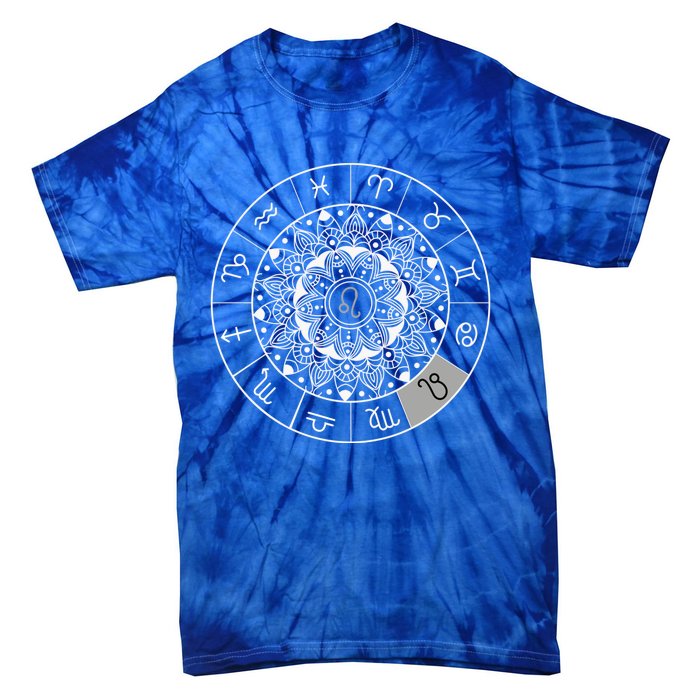 Zodiac Calendar Leo Star Sign Dala Astrology Gift Tie-Dye T-Shirt