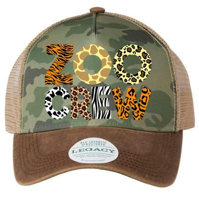 Zoo Crew Leopard Animals Print Zookeeper Zoological Garden Legacy Tie Dye Trucker Hat