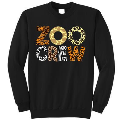 Zoo Crew Leopard Animals Print Zookeeper Zoological Garden Sweatshirt