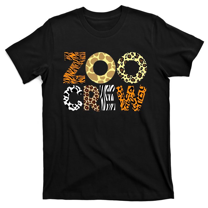 Zoo Crew Leopard Animals Print Zookeeper Zoological Garden T-Shirt