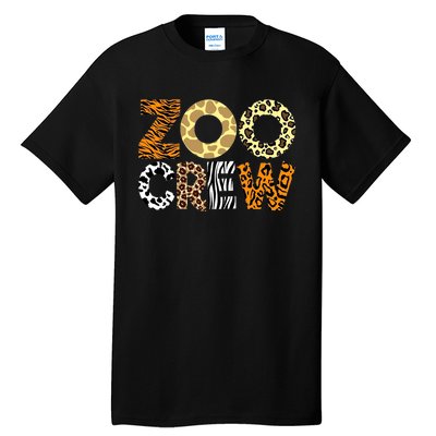 Zoo Crew Leopard Animals Print Zookeeper Zoological Garden Tall T-Shirt