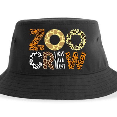 Zoo Crew Leopard Animals Print Zookeeper Zoological Garden Sustainable Bucket Hat