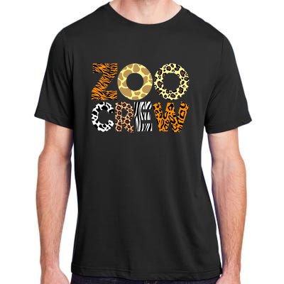 Zoo Crew Leopard Animals Print Zookeeper Zoological Garden Adult ChromaSoft Performance T-Shirt