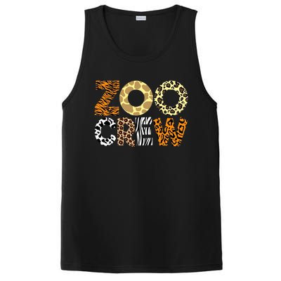 Zoo Crew Leopard Animals Print Zookeeper Zoological Garden PosiCharge Competitor Tank