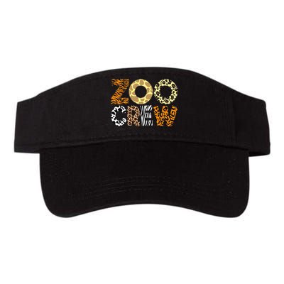 Zoo Crew Leopard Animals Print Zookeeper Zoological Garden Valucap Bio-Washed Visor