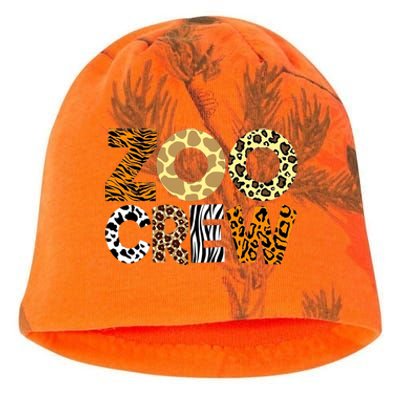 Zoo Crew Leopard Animals Print Zookeeper Zoological Garden Kati - Camo Knit Beanie