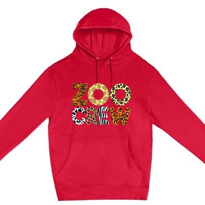 Zoo Crew Leopard Animals Print Zookeeper Zoological Garden Premium Pullover Hoodie