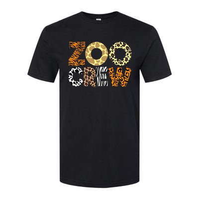 Zoo Crew Leopard Animals Print Zookeeper Zoological Garden Softstyle CVC T-Shirt