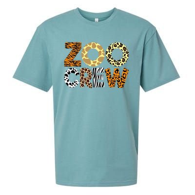 Zoo Crew Leopard Animals Print Zookeeper Zoological Garden Sueded Cloud Jersey T-Shirt