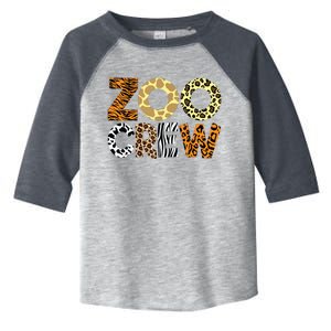 Zoo Crew Leopard Animals Print Zookeeper Zoological Garden Toddler Fine Jersey T-Shirt